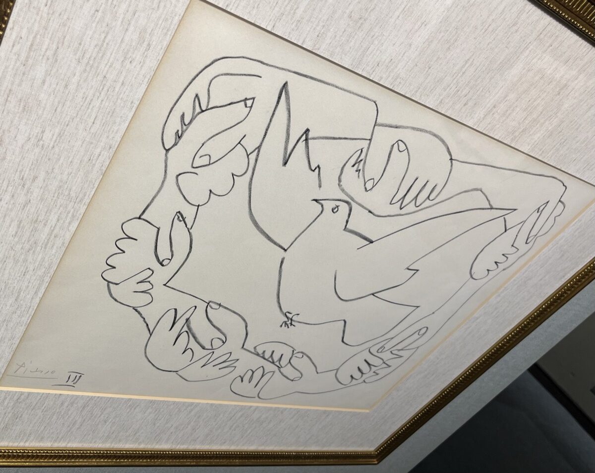 ピカソの鳩の版画