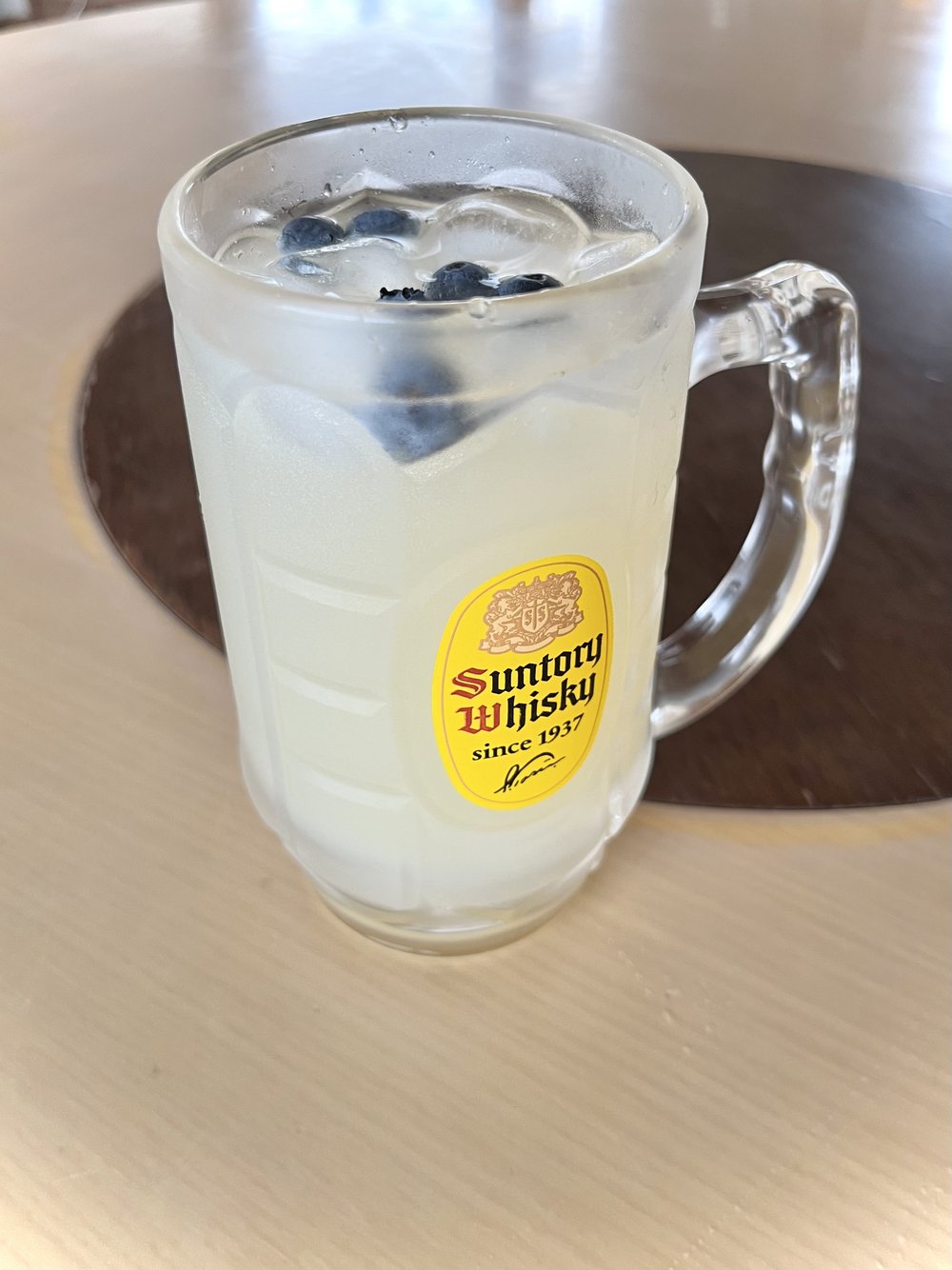 ブルーベリー入り炭酸水