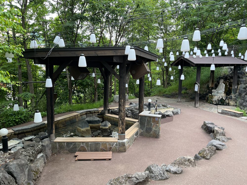 定山源泉公園の足湯