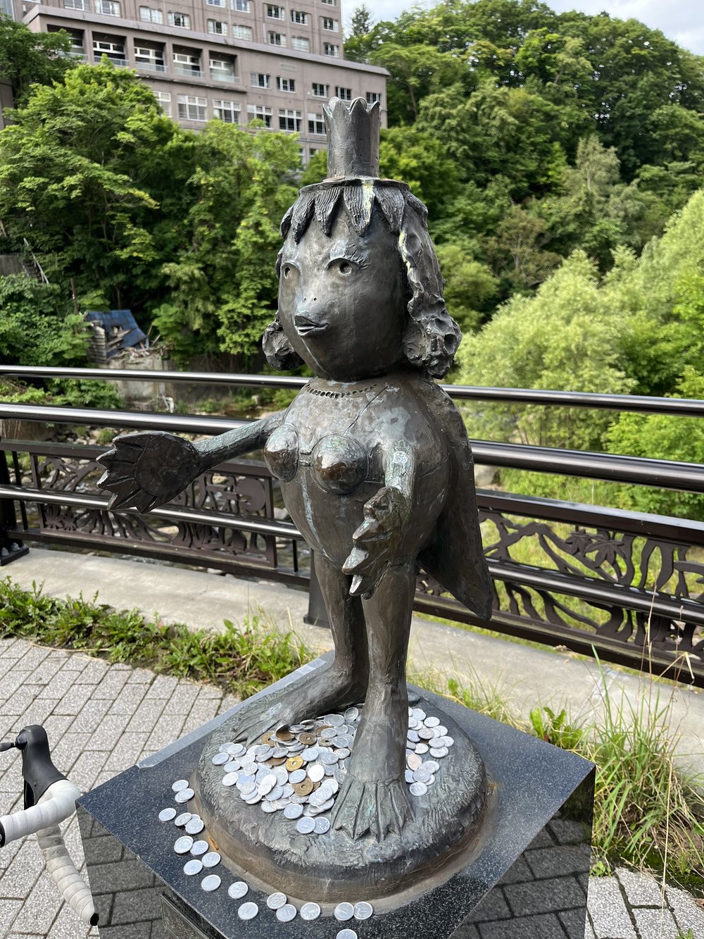 定山渓の河童像