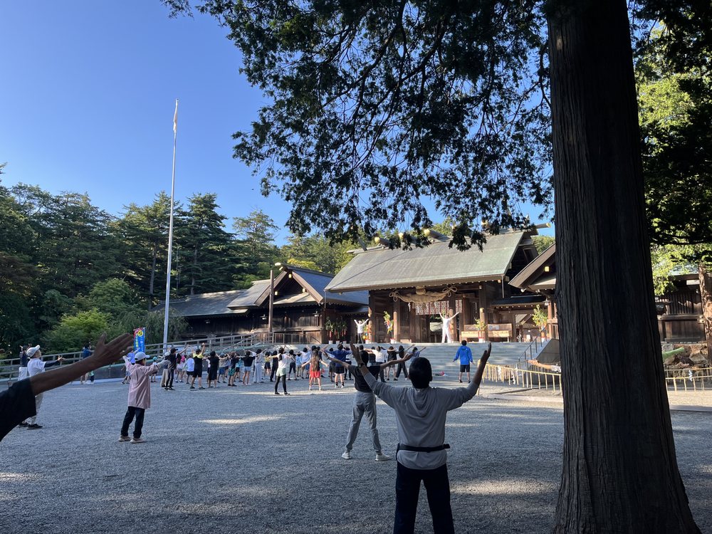 北海道神宮のラジオ体操